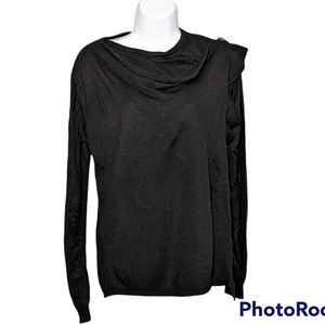 Knox Rose Black Sweater/Cardigan Size Small
